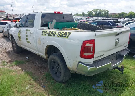 2020 Ram 2500 Laramie 4X4 6'4 Box z USA, uszkodzony, nr VIN 3C6UR5FL4LG266795